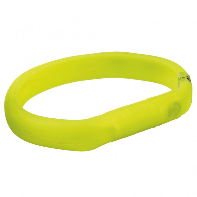 Trixie Flash Leuchtband USB - extra breit - blau / 50 cm