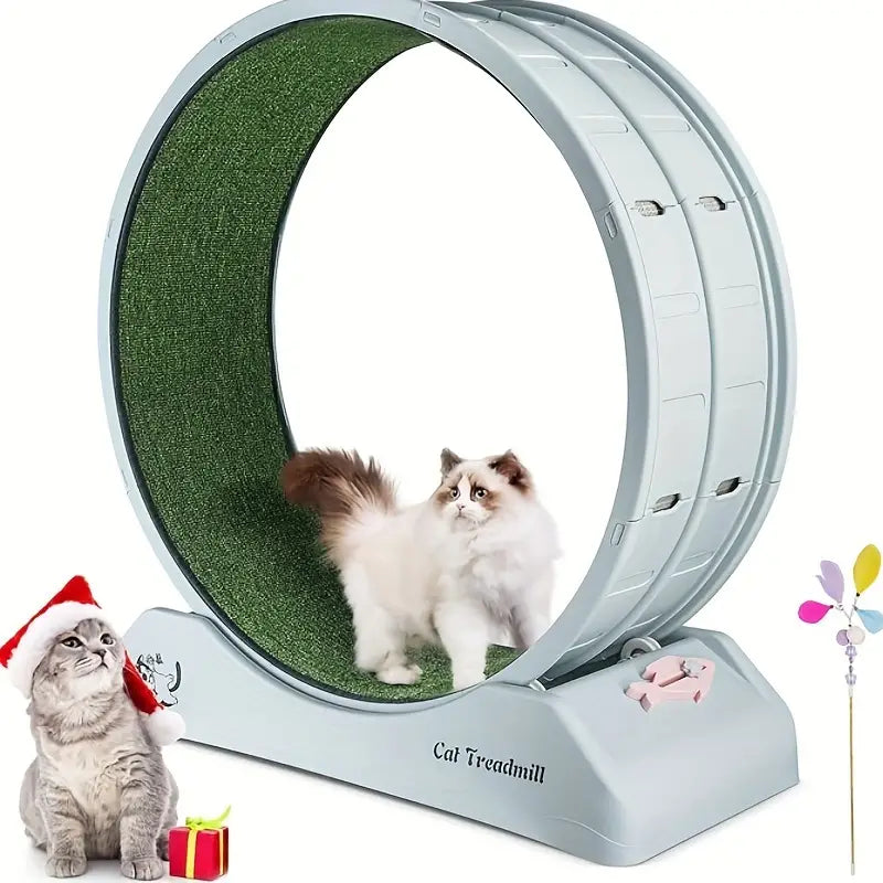 Pet Fitness Wheel - Interaktives Laufband für Katzen und Hunde Grau