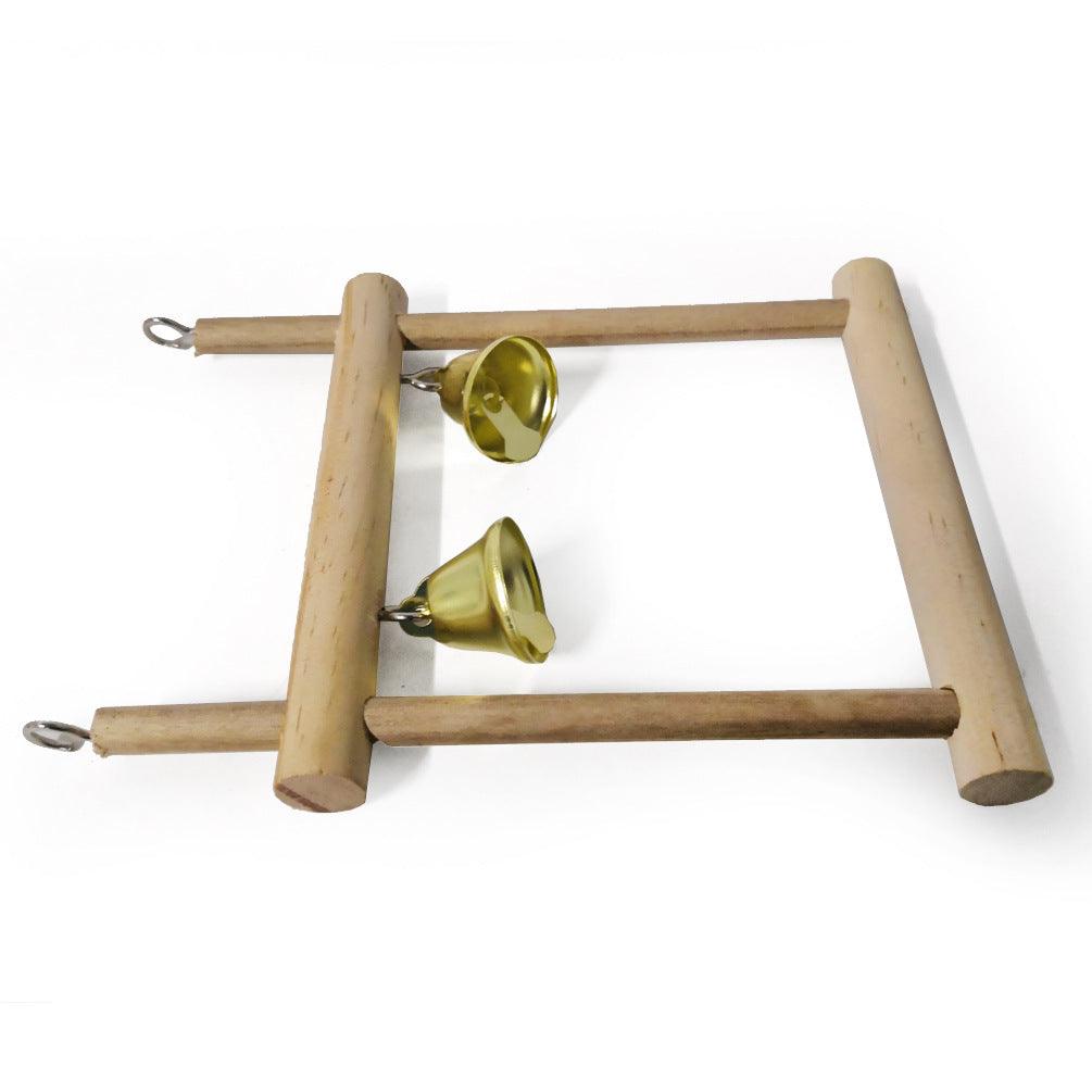 Rustic Wood Perch Stand For Birds