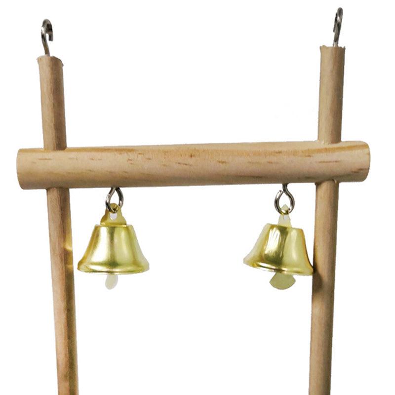 Rustic Wood Perch Stand For Birds