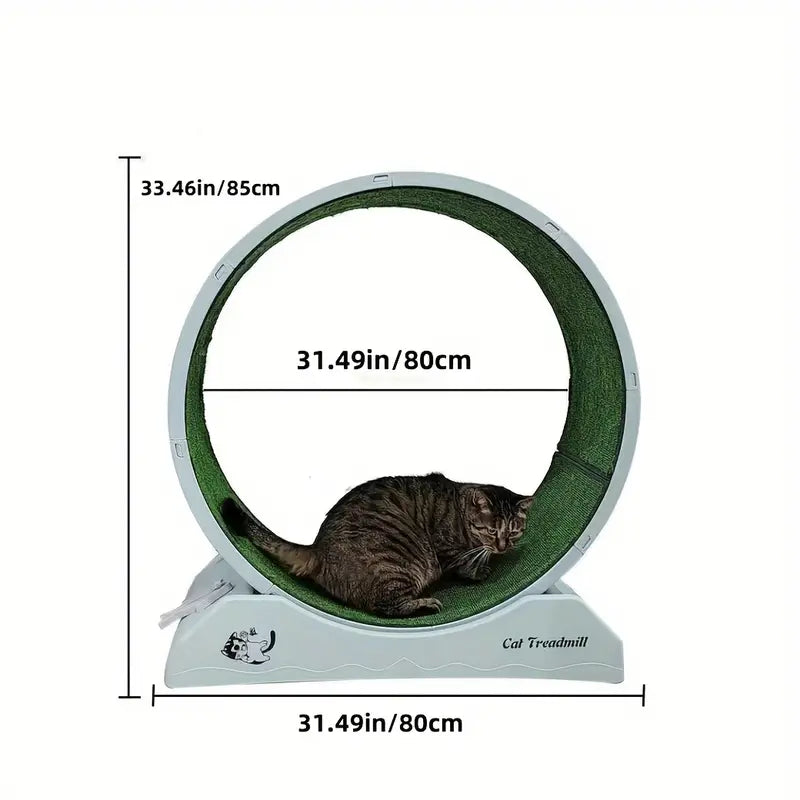 Pet Fitness Wheel - Interaktives Laufband für Katzen und Hunde Grau