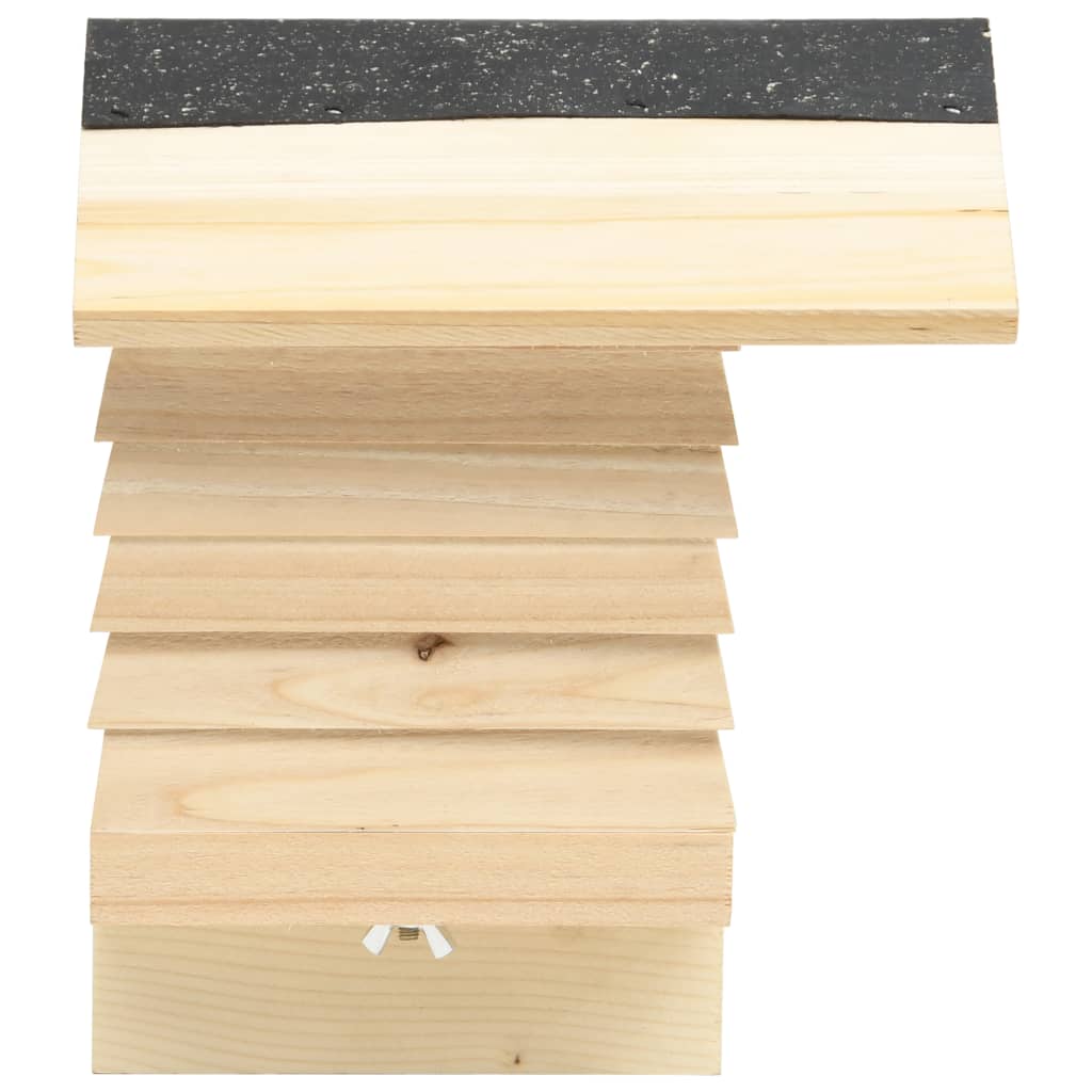 NNEVL Bee Hotel Solid Firwood 22x20x20 cm