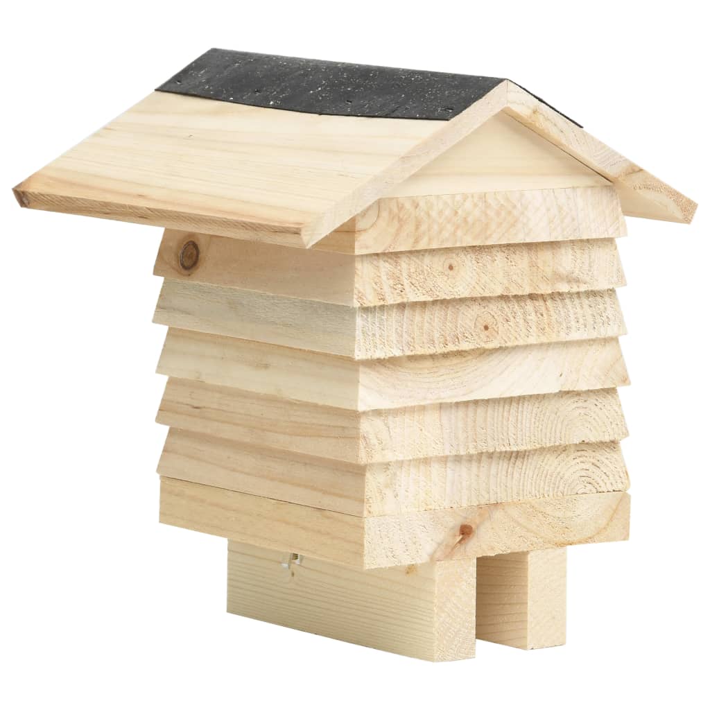 NNEVL Bee Hotel Solid Firwood 22x20x20 cm