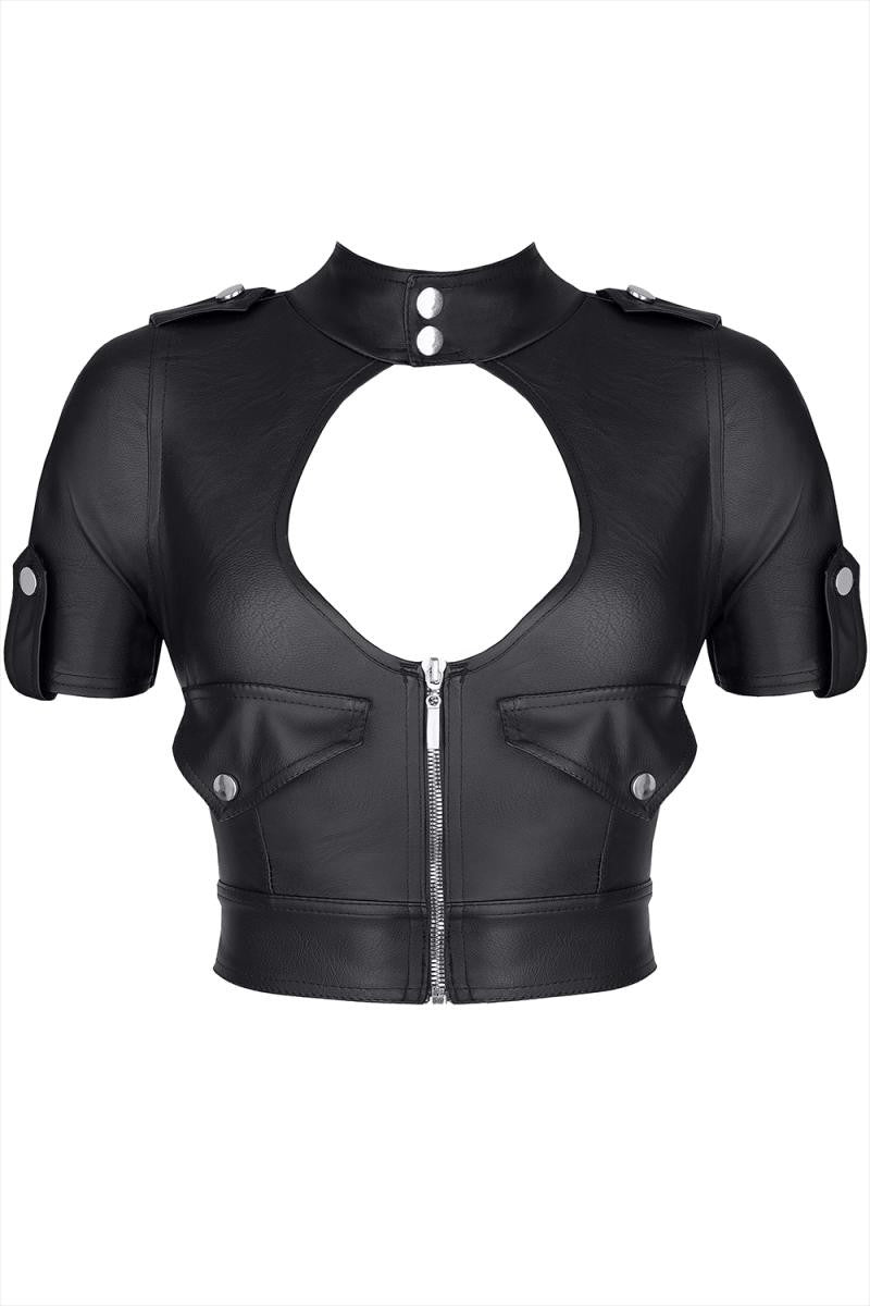 schwarzes Damen-Top BREnrica001 - XXL