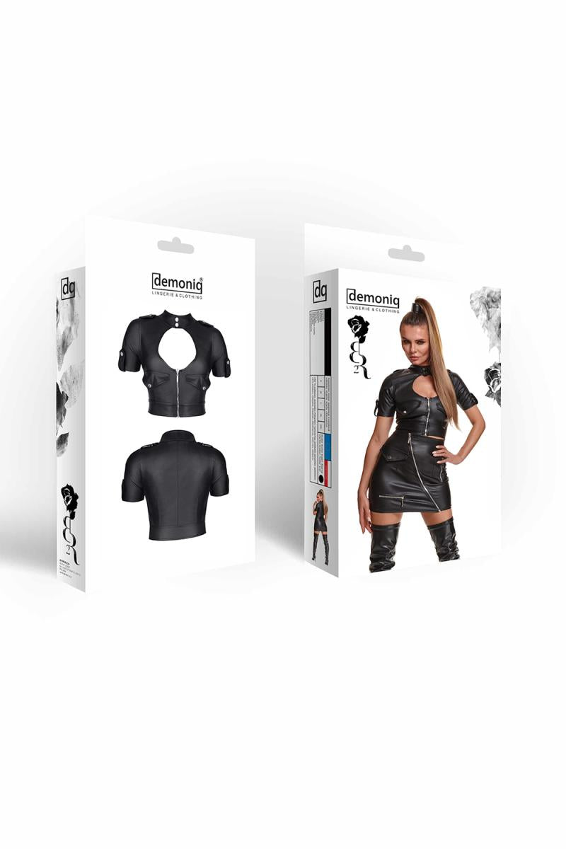 schwarzes Damen-Top BREnrica001 - XXL