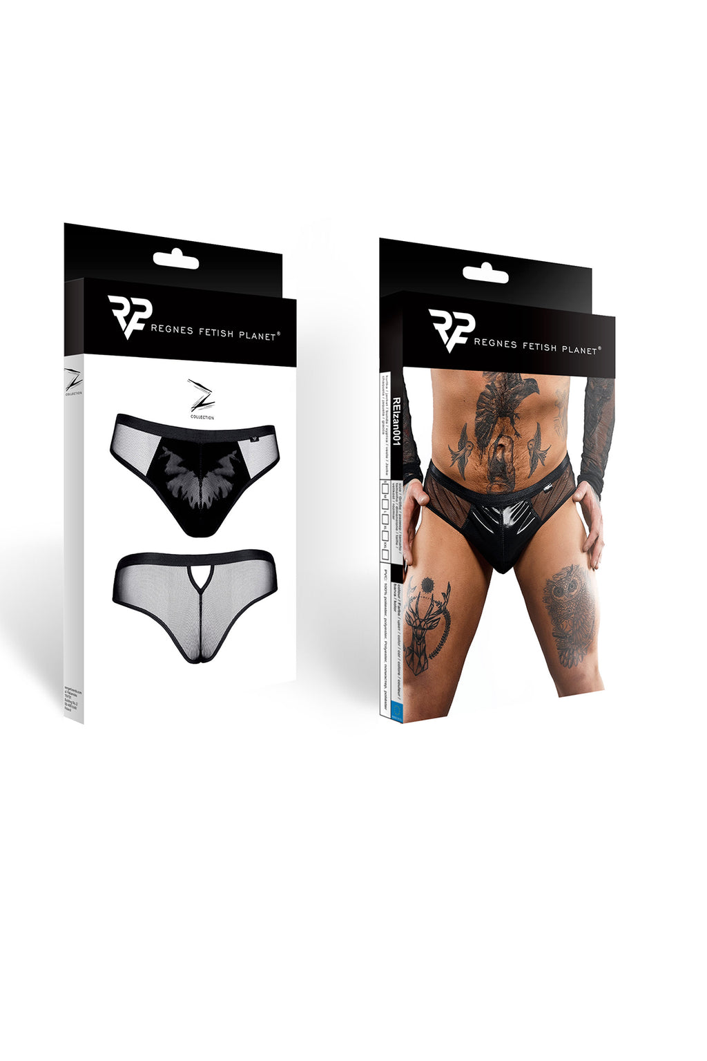 Netz-Slip REIzan001 schwarz - 2XL-4