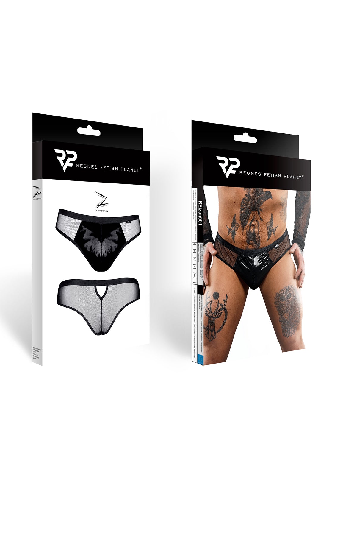 Netz-Slip REIzan001 schwarz - 2XL-4