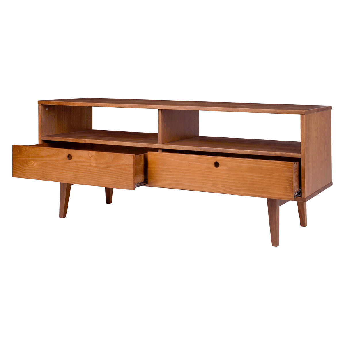 Lowboard Charme - Fernsehtisch mit Design im Retro-Stil
