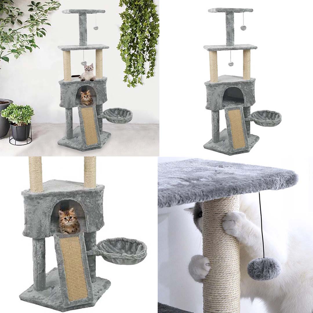 Cat Climbing Wall-Grey