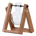 Stecklingsständer mit Glasvase – Hydrokultur Anzuchtstation aus Holz – Glas Vase für Stecklinge & Pflanzenvermehrung – Deko & Geschenkidee-0